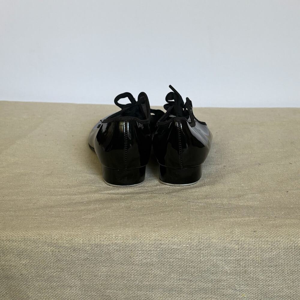 Dance Mates Girls Black Patent Tap Shoes Mary Jane Metal Taps Size 11.5 - Picture 3 of 8